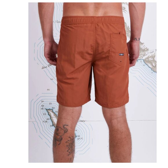NWT Salty Crew Quiver Elastic Boardshort Men's XL Sierra Burnt Orange Drawstring - Picture 3 of 16